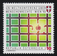 2099 Weltkonferenz UNO Menschenrechte, Wien, Symbolische Darstellung, 10 S ** - Unused Stamps