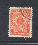 1893 Porto/Taxe Yvert-Nr.10(papier Pelure) - Used /oblitere /gest.(O)  Bulgaria/Bulgarie - Usados