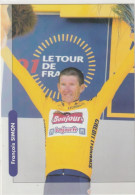 Cyclisme - Tour De France 2001 - François SIMON En Jaune Sur Un Podium - 105x150 - Parfait état - Ciclismo