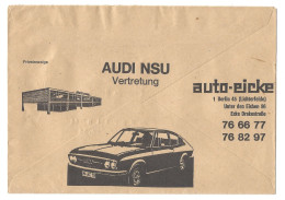 Postsache 1971  Berlin West PSchA Postsache Freistempel Publicite  Audi   NSU - Covers & Documents