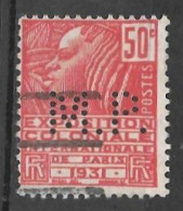 690	N°	272	Perforé	-	MP 100	-	Vve. MORIN PONS - Used Stamps