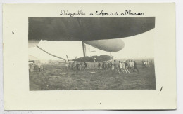 DIRIGEABLE CABEN ET FLEURUS  CARTE PHOTO - Autres & Non Classés