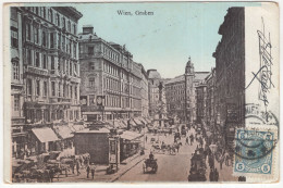 Wien, Graben - (Österreich/Austria) - 1906 - Pferde/Kutsche - Wien Mitte