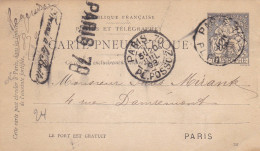 3 Cartes Telegramme Ou Pneumatique - 1877-1920: Semi Modern Period