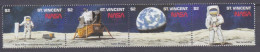 1989 St Vincent Grenadines 1311-1314strip 20 Years Of Apollo 11 Moon Landing 10,00 € - Sud America