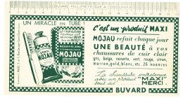 Buvard  20.9 X 11.3 Pâte Colorante Xenol MOJAU Pour Chaussures De Cuir  Produit MAXI Saint Ouen  Déposé Le 15-11-1951 - Schoenen