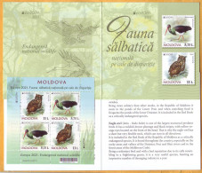 2021 Moldova Moldavie Booklet  Mint  EUROPA CEPT-2021  Owl, Stork, Fauna, Birds - Búhos, Lechuza