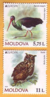 2021 Moldova Moldavie   EUROPA CEPT-2021  Owl, Stork, Fauna, Birds 2v Mint - Gufi E Civette