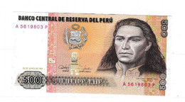 Banco Central De Reserva Del Peru 500S - Perú