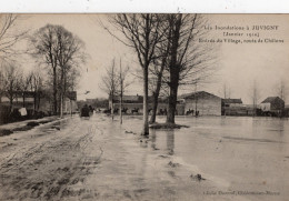 C P A  - 51 -   JUVIGNY   - Inondations  1910  Entrée Du Village - Autres & Non Classés