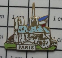 1618B  Pin's Pins / Beau Et Rare : VILLES / PARIS NOTRE DAME EN RUINE ? - Ciudades