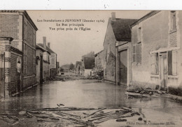 C P A  - 51 -   JUVIGNY   - Inondations  1910   Rue  Principale - Other & Unclassified