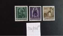 LIECHTENSTEIN   N°336/338 ** - Unused Stamps