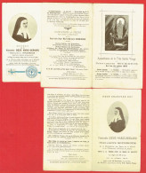 Lot De 3 Images Pieuses - Soeur Marie-Bernard - Bernadette Soubirous - Religion & Esotericism