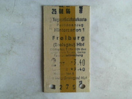 Tagesrückfahrkarte Personenzug Hinterzarten 1 - Freiburg (Breisgau) Hbf Von (Eisenbahn-Fahrkarte) - Zonder Classificatie