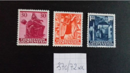 LIECHTENSTEIN   N°370/372** - Unused Stamps