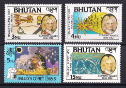 Bhutan, 1986 Y&T. 748 / 751, MNH. - Bhutan