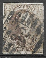 OBP10 Met 4 Randen En Met Balkstempel P83 8B Mons (zie Scans) - 1858-1862 Medaglioni (9/12)