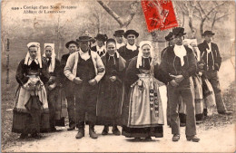 20369 Cpa 56 Cortège D'une Noce Bretonne - Abbaye De Langonnet - Other & Unclassified