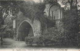FRANCE - Senlis (Oise) - Vue Sur Le Château Henri IV - Intérieur Du Parc - B F Paris - à L'entrée-Carte Postale Ancienne - Senlis
