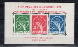 Berlin 1949, Blockausgabe, Mi-Nr. Block 1 III, Postfrisch, FA SchlegelBPP. - Other & Unclassified