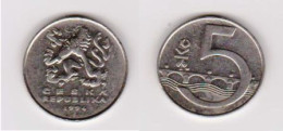 RÉPUBLIQUE TCHÈQUE - PIÈCE DE 5 KORUN DE 1994 [N21]_NUMI67 - Czechoslovakia