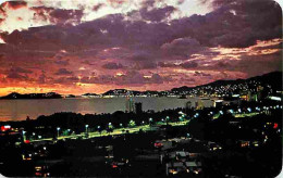 Mexique - Acapulco - Una Preciosa Puesta De Sol Ilumina La Bahia - Vue De Nuit - Carte Neuve - CPM - Voir Scans Recto-Ve - Mexique