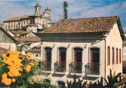 Brésil - Ouro Preto - Fachada Colonial Com Igreja Do Carmo Ao Fundo - Carte Neuve - CPM - Voir Scans Recto-Verso - Sonstige