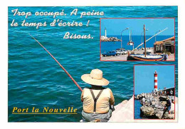 11 - Port La Nouvelle - Multivues - Pecheur à La Ligne - Flamme Postale De Port La Nouvelle - CPM - Voir Scans Recto-Ver - Port La Nouvelle