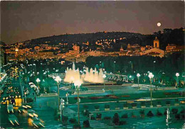 06 - Nice - Les Jardins De L'Esplanade Du Paillon La Nuit - CPM - Voir Scans Recto-Verso - Parks, Gärten