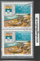 USATI ITALIA 1992 - Ref.0649B "ESPOSIZIONE DI FILATELIA TEMATICA" 1 Val. In Coppia - - 1991-00: Gebraucht