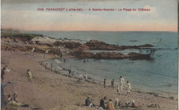 PORNICHET - 2 CPA : A Bonne Source La Plage Du Château - Vue Prise De La Jetée - Pornichet