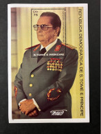 São Tomé & Príncipe 1981 - General Tito S/S MNH - São Tomé Und Príncipe