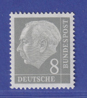 Bundesrepublik 1954 Theodor Heuss 8 Pf Mi.-Nr. 182 Y W II ** Gpr. SCHLEGEL BPP - Neufs