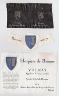 Etiquette, Millésime Et Partie De Capsule HOSPICES DE BEAUNE " VOLNAY 2017 - Cuvée Général-Muteau " (2786)_ev717 - Bourgogne