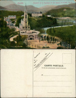 CPA Lourdes Lorda Ensemble De La Basilique & Du Rosaire 1912 - Lourdes