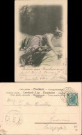 Ansichtskarte    Schöne Frau Beim Wasser Holen 1904  Gel. Stempel Reichenau - Personaggi