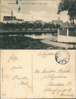 Donauwörth Panorama-Ansicht Partie An Der Donau Mit Heil. Kreuz 1915 Feldpost - Donauwoerth