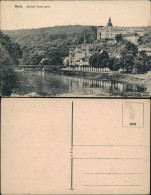 Ansichtskarte Gera Schloss Osterstein, Flußpartie 1918 - Gera