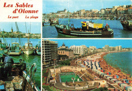 FRANCE - Sables D'Olonne - Plage - Piscine - Bateaux - Port - Animé - Carte Postale - Sables D'Olonne