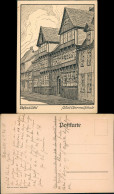 Ansichtskarte Wolfenbüttel Städtische Realschule - Künstlerkarte 1927 - Wolfenbuettel