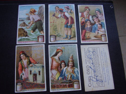 Original Old Cards Chromos Liebig S 1195 Voyage De Gulliver A  Brobdingnag Complet - Liebig