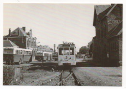 BASTOGNE-MARTELANGE AUTORAIL AR-33 À BASTOGNE-SUD EN 1958 - BUS - CARS - AUTOBUS - Bastogne