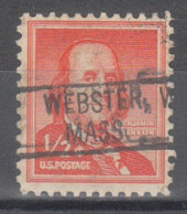 USA Precancel Vorausentwertungen Preo Locals Massachusetts, Webster 802 - Vorausentwertungen