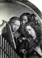 Art - Peinture Religieuse - H Et J Van Eyck - Anges Musiciens - L'Agneau Mystique - Gand - St Davon - CPM - Voir Scans R - Paintings, Stained Glasses & Statues