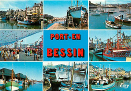 14 - Port En Bessin - Multivues - Bateaux - CPM - Voir Scans Recto-Verso - Port-en-Bessin-Huppain