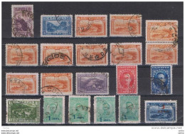 BULGARIA:  1921/25  SOGGETTI  VARI  -  LOTTICINO  21  VAL. US. RIPETUTI  -  YV/TELL. 149//179 - Used Stamps