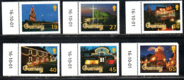 GUERNSEY GUERNESEY 2001 CHRISTMAS NATALE NOEL WEIHNACHTEN NAVIDAD NATAL COMPLETE SET SERIE COMPLETA MNH - Guernesey