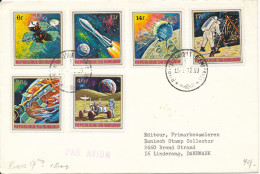 Burundi FDC 15-1-1972 SPACE Complete Set Of 6 Sent To Denmark - FDC