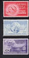 200220262 1949 SCOTT C42 - C44 (XX) POSTFRIS MINT NEVER HINGED   - U.P.U. - UNIVERSAL POSTAL UNION - 2b. 1941-1960 Nuevos